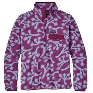 Patagonia Synchilla Fleece Snap Pullover in Pink/Blue Joshua Tree Print W’s XS